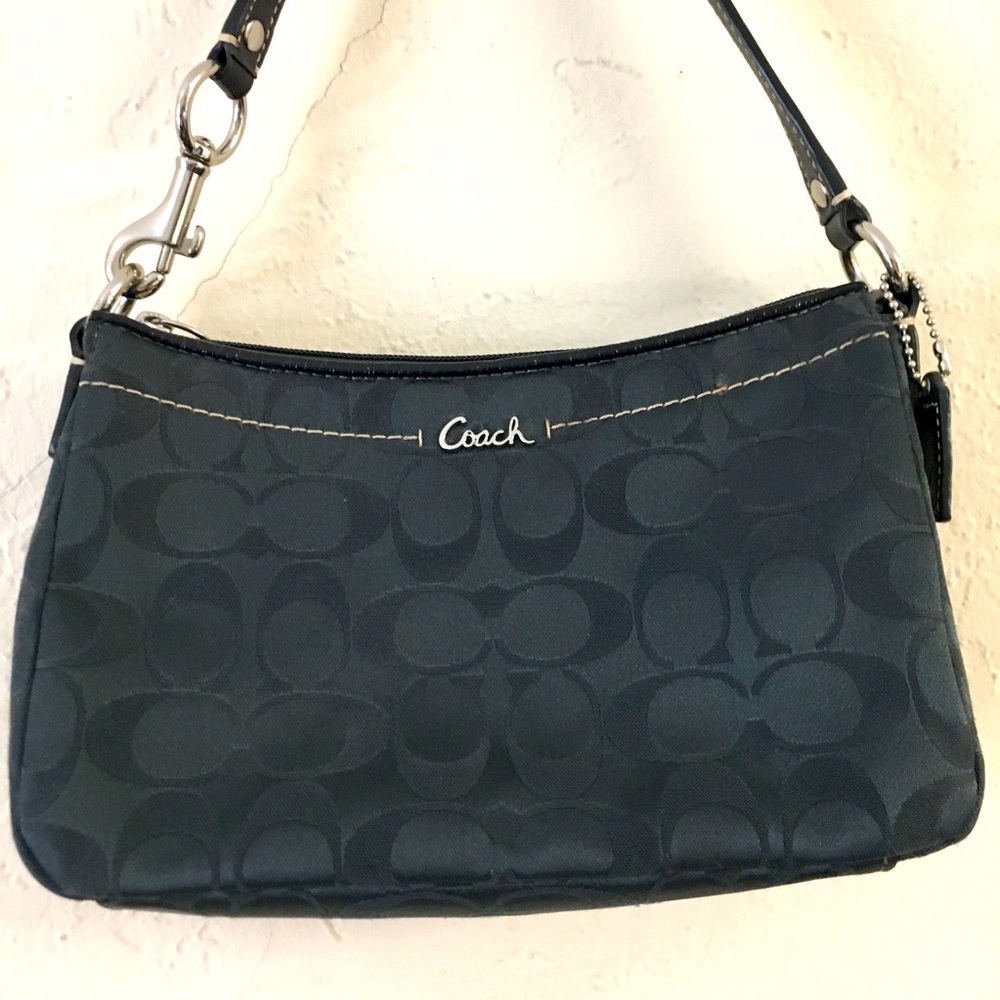Coach Mini Shoulder Bag Black Silver Vintage Y2K Style
